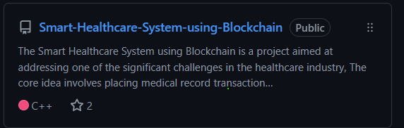 Healthcare Blockchain
